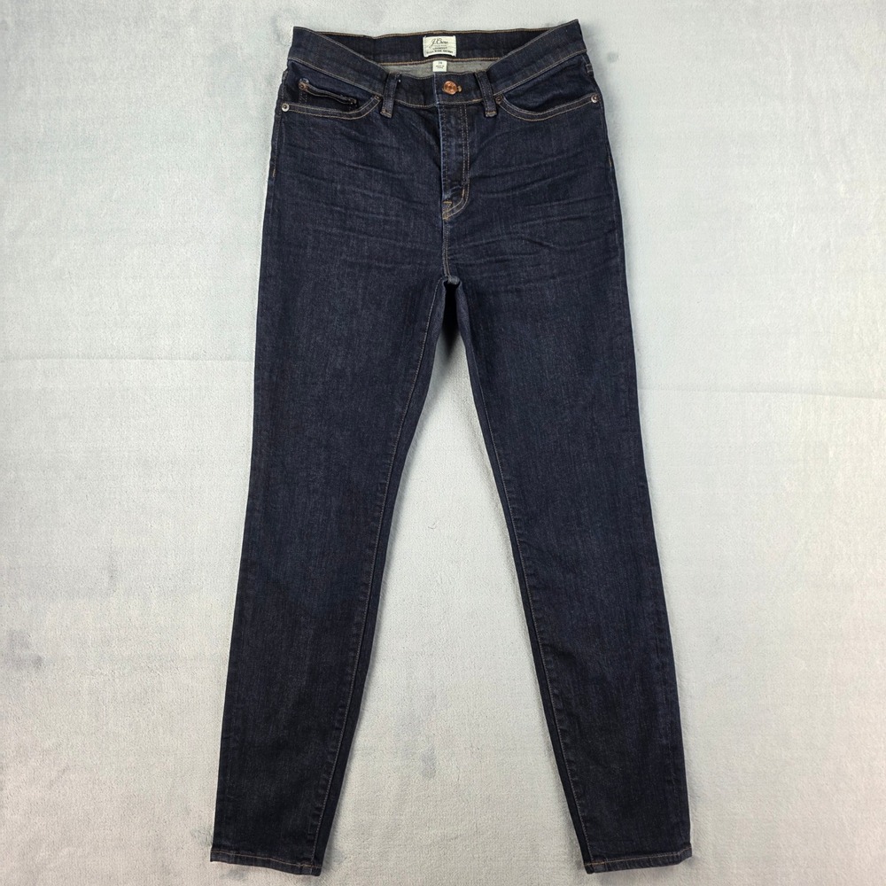 J.Crew Lookout High Rise Skinny Jeans Womens 28 Dark Wash‎ Indigo Denim Stretch